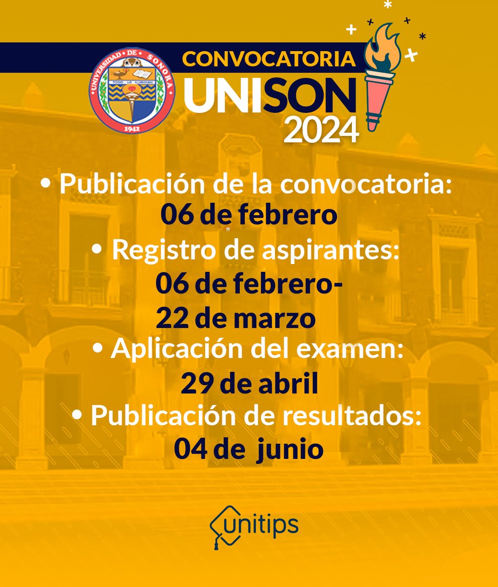 Convocatoria Unison 2024